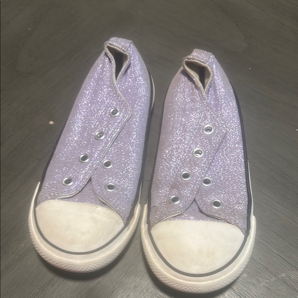 Converse Purple Low-Top Canvas Sneakers